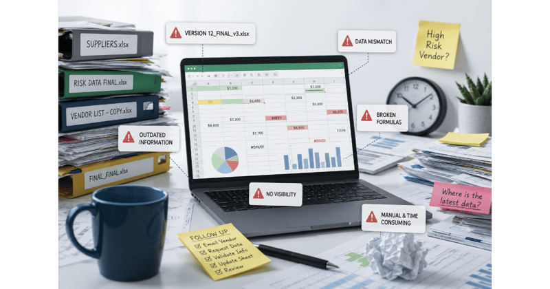 Why Spreadsheets Fail in Third Party Risk Management