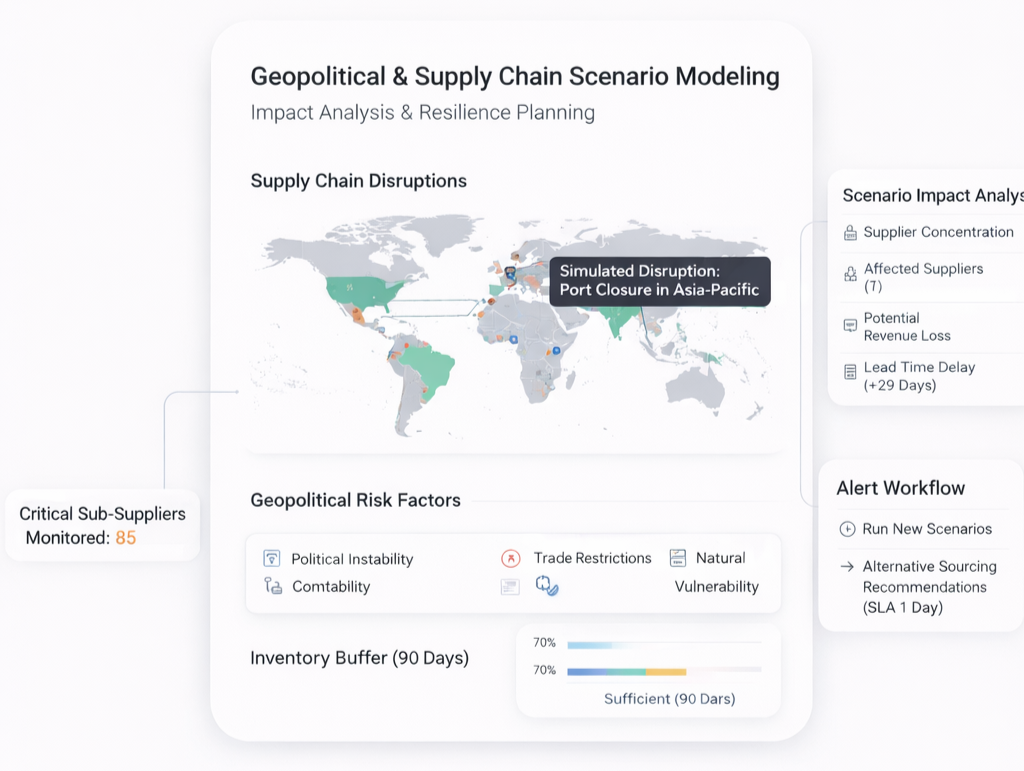 Geopolitical and Supply Chain Scenario Modeling 