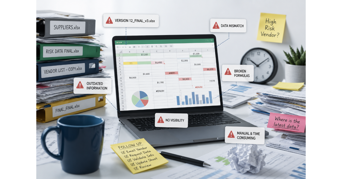 Why Spreadsheets Fail in Third Party Risk Management